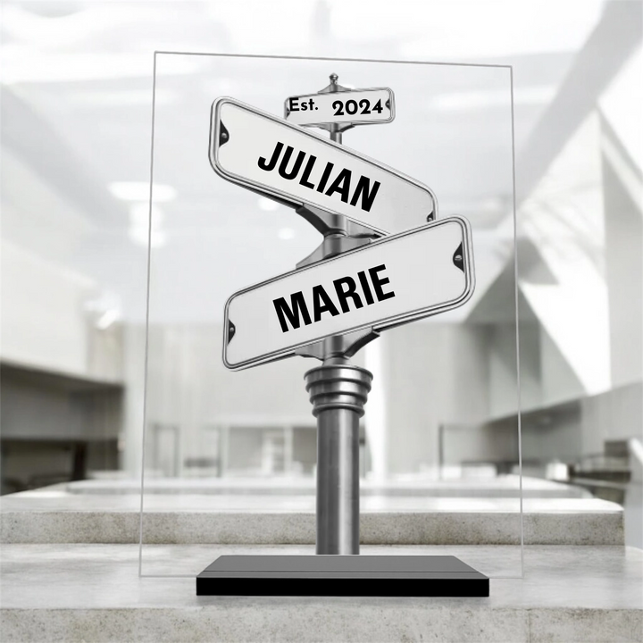 "Namensschild" - Acryl Magnet