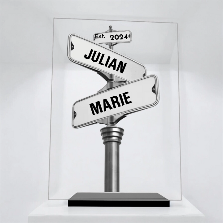 "Namensschild" - Acryl Magnet