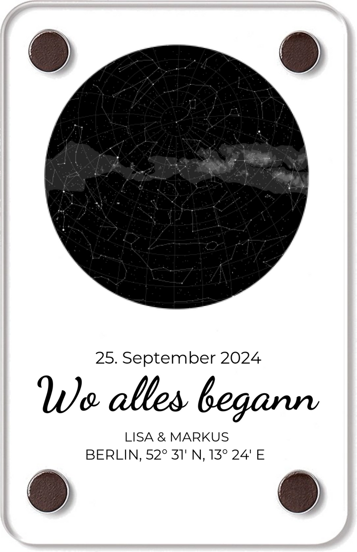 „Sternenhimmel“ – Personalisierte Acrylglas-Applikationen