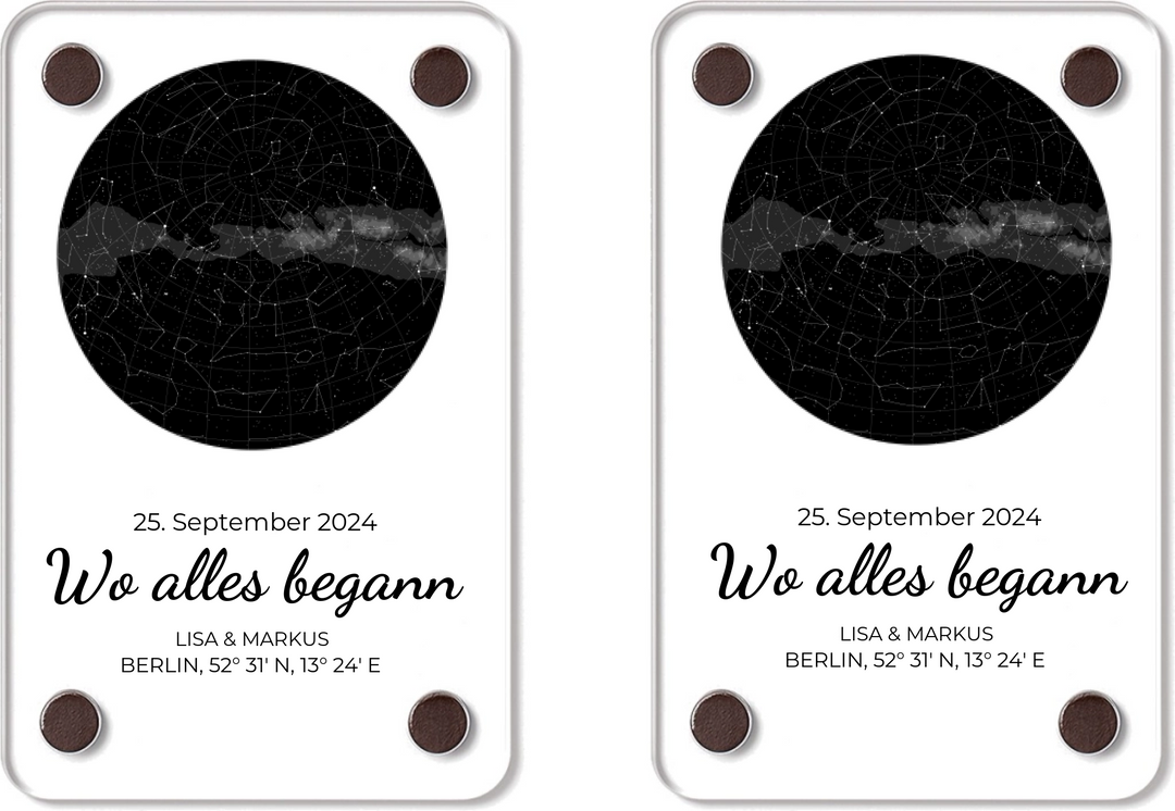 „Sternenhimmel“ – Personalisierte Acrylglas-Applikationen