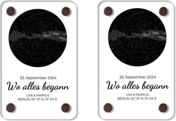 „Sternenhimmel“ – Personalisierte Acrylglas-Applikationen