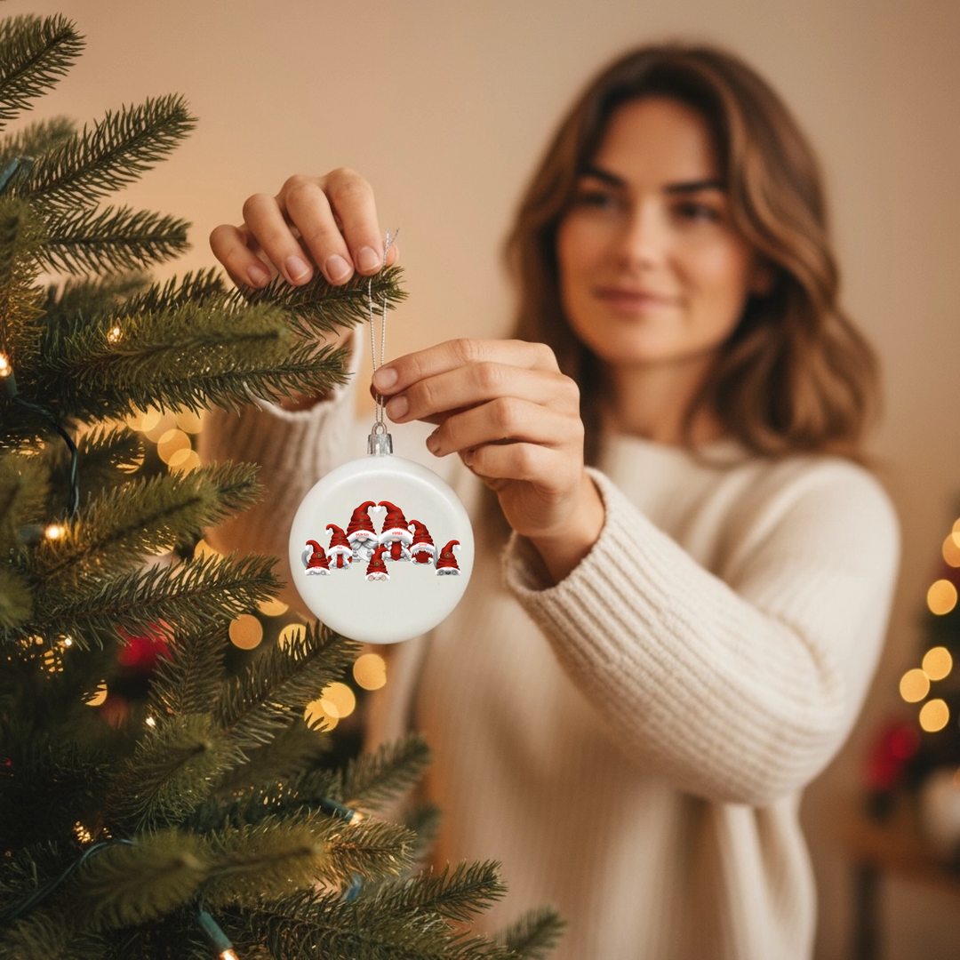 Weihnachtsschmuck für Familienmitglieder (1-9 Personen) - Personalisierte Weihnachtsbaumdekorationen