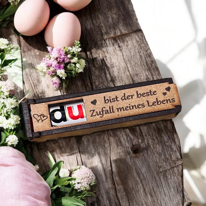 Personalisierbare Holzbox für Duplo