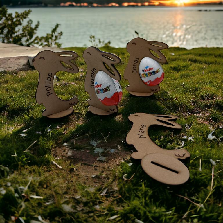 Personalisierter Osterhase für Ü-Ei