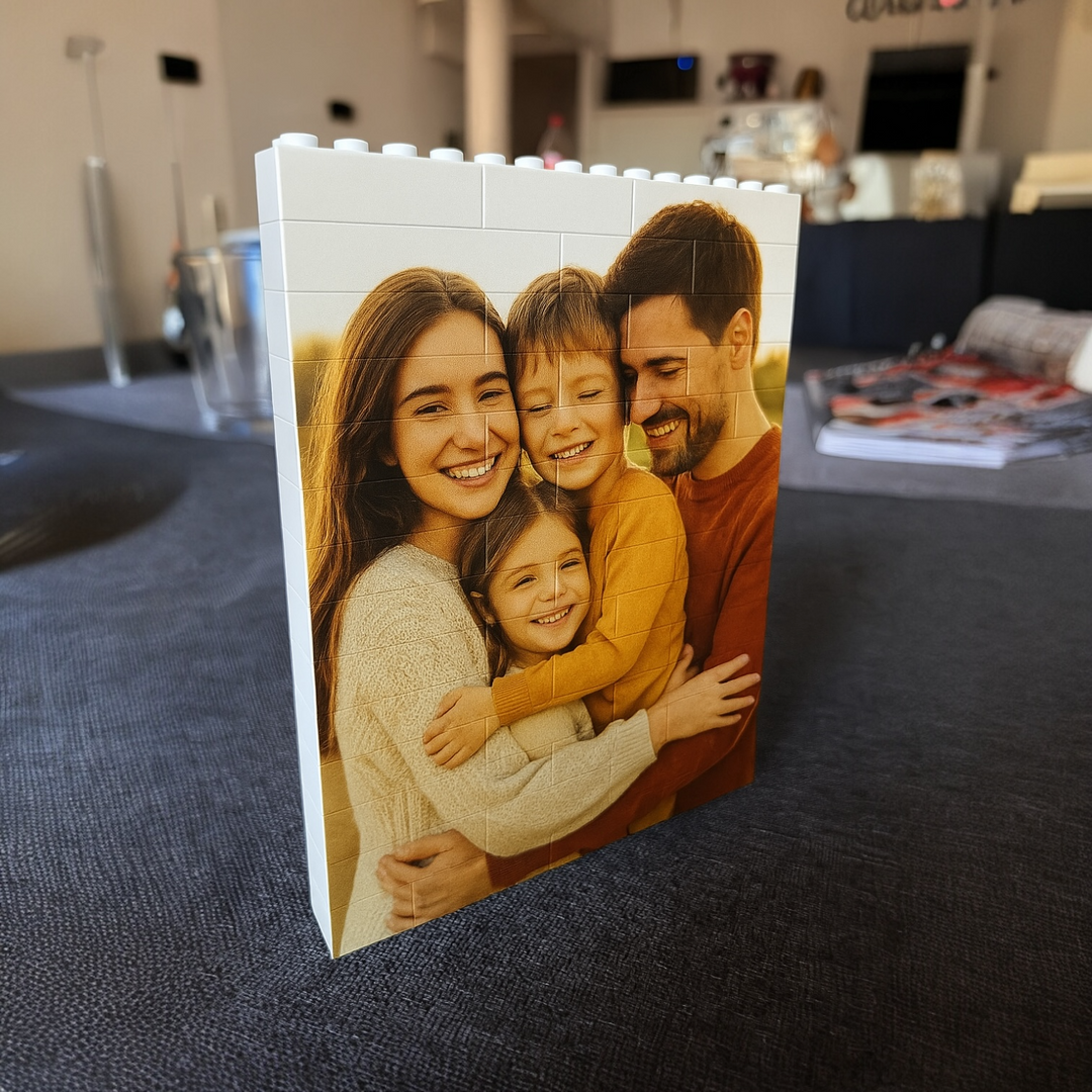 Dein Foto als Puzzle – personalisierte Klemmbausteine mit UV-Druck
