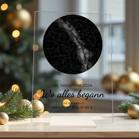 „Sternenhimmel“ – Personalisierter Acrylglasmagnet