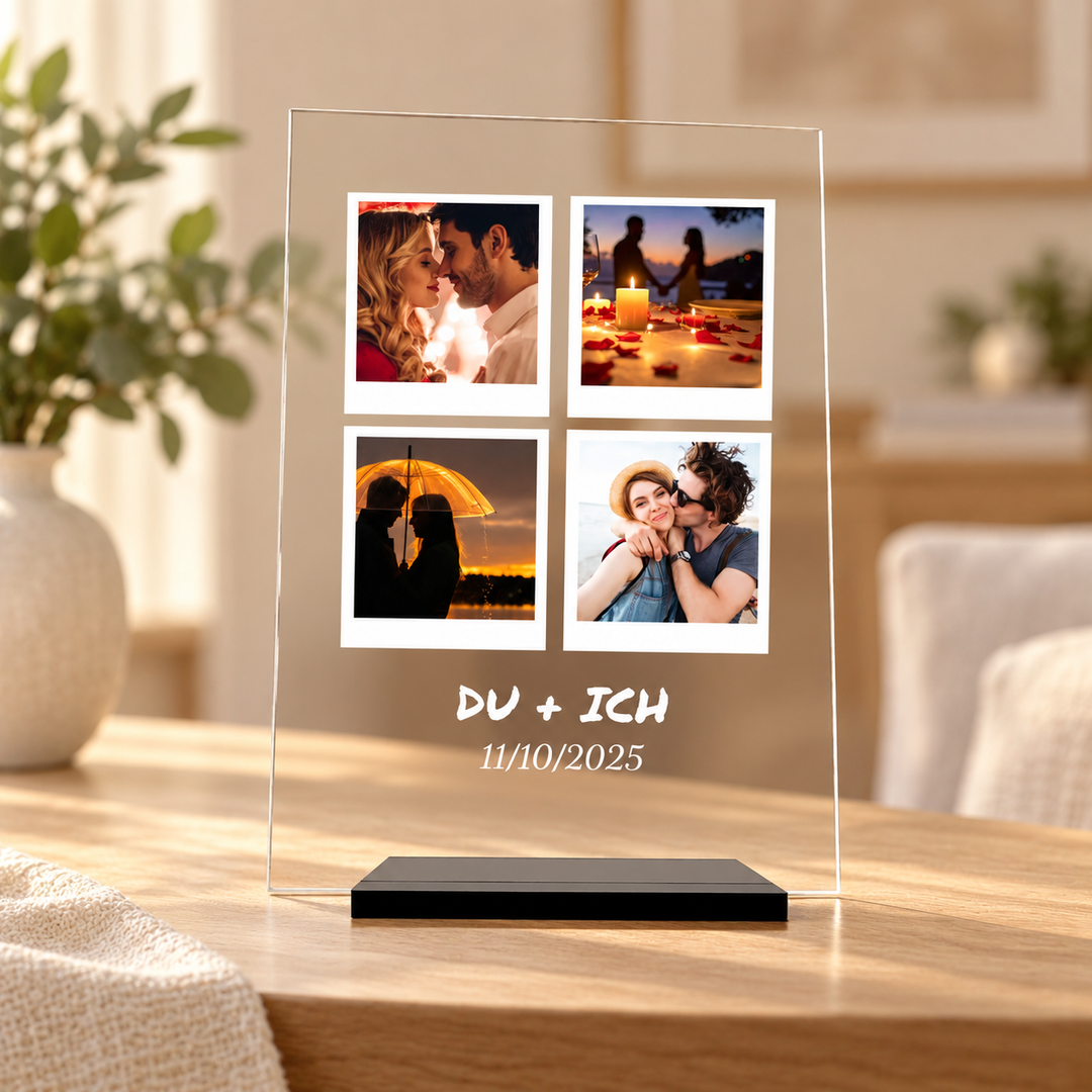 „Retro Love Album“ – Magnet aus Acrylglas