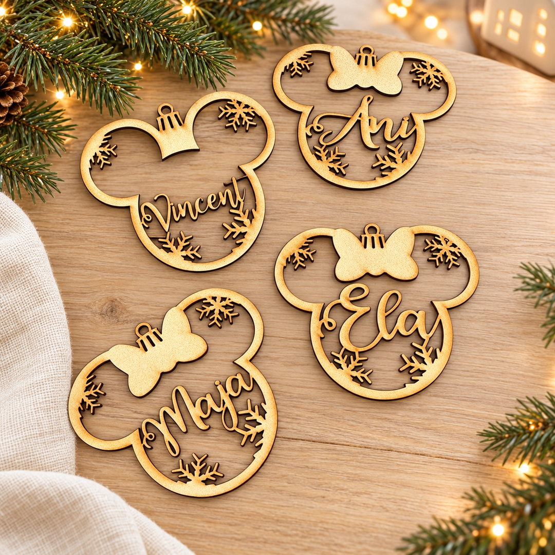 Personalisierter Mickey Maus Christbaumschmuck