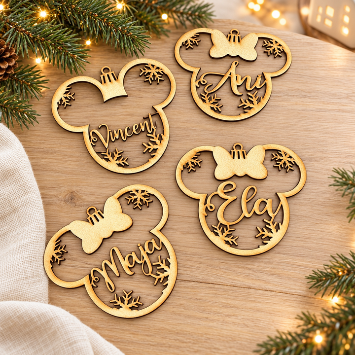 Personalisierter Mickey Maus Christbaumschmuck