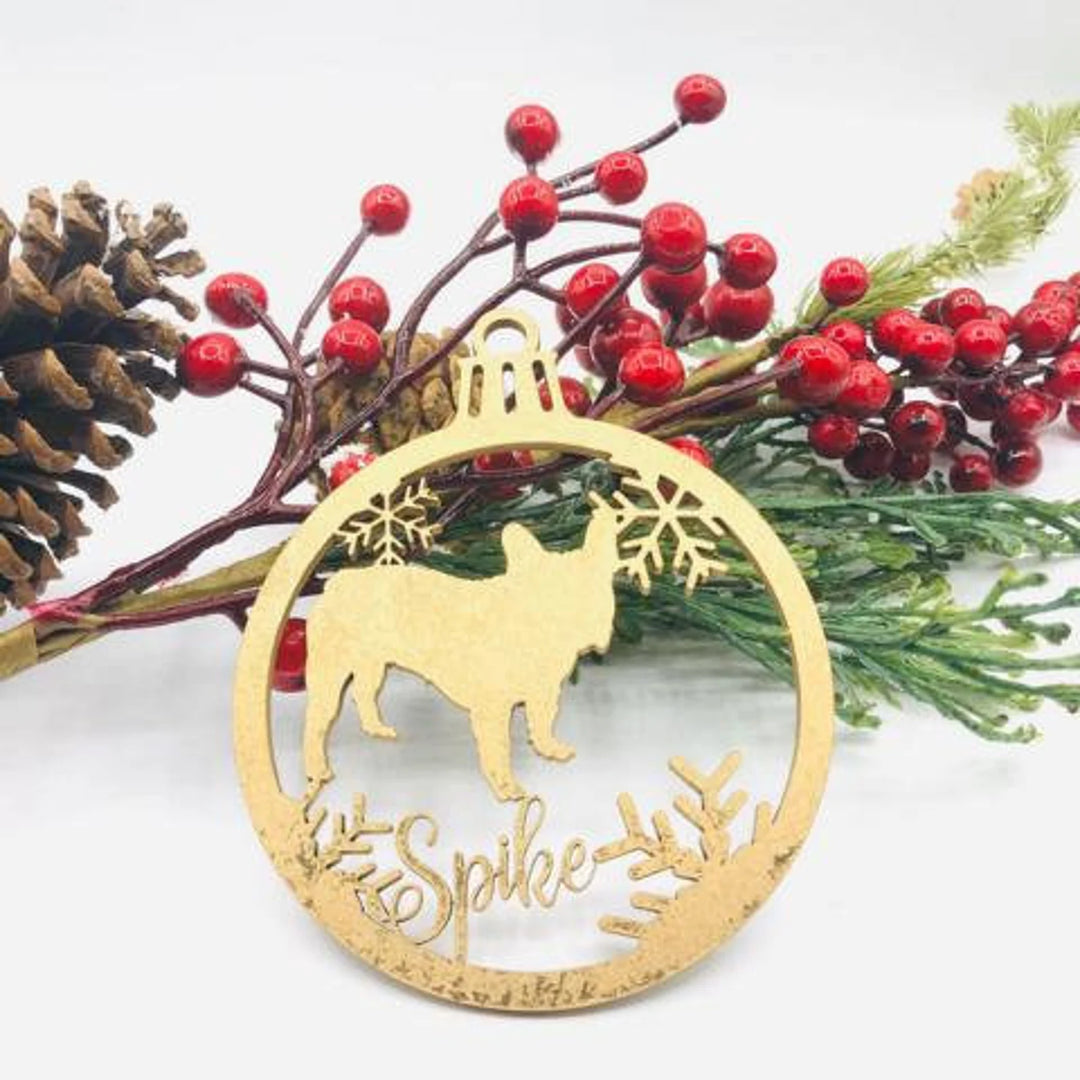Personalisierter Weihnachtsschmuck für Hunderassen