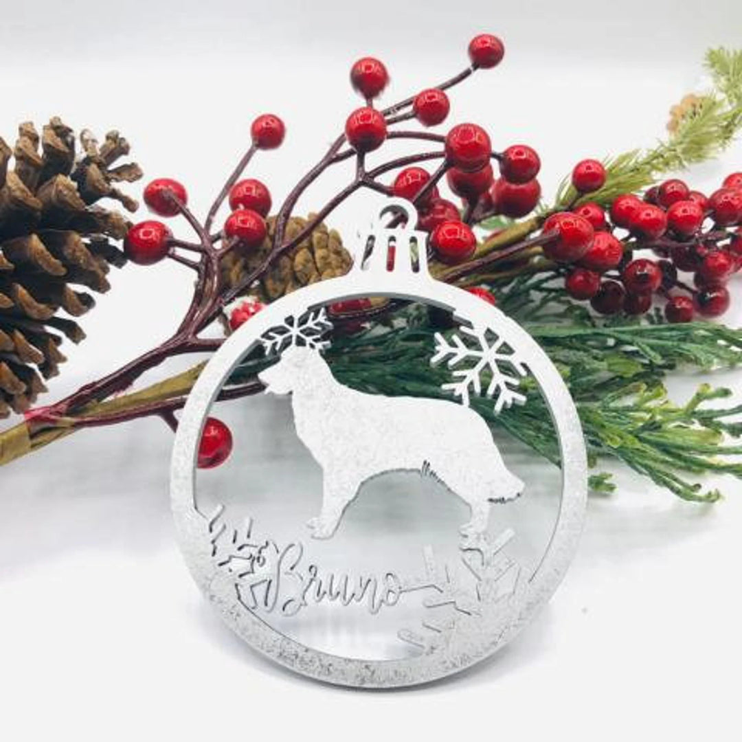 Personalisierter Weihnachtsschmuck für Hunderassen