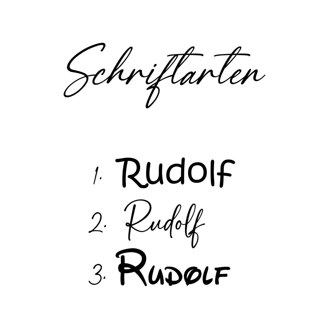 Personalisierter Rudolf Anhänger