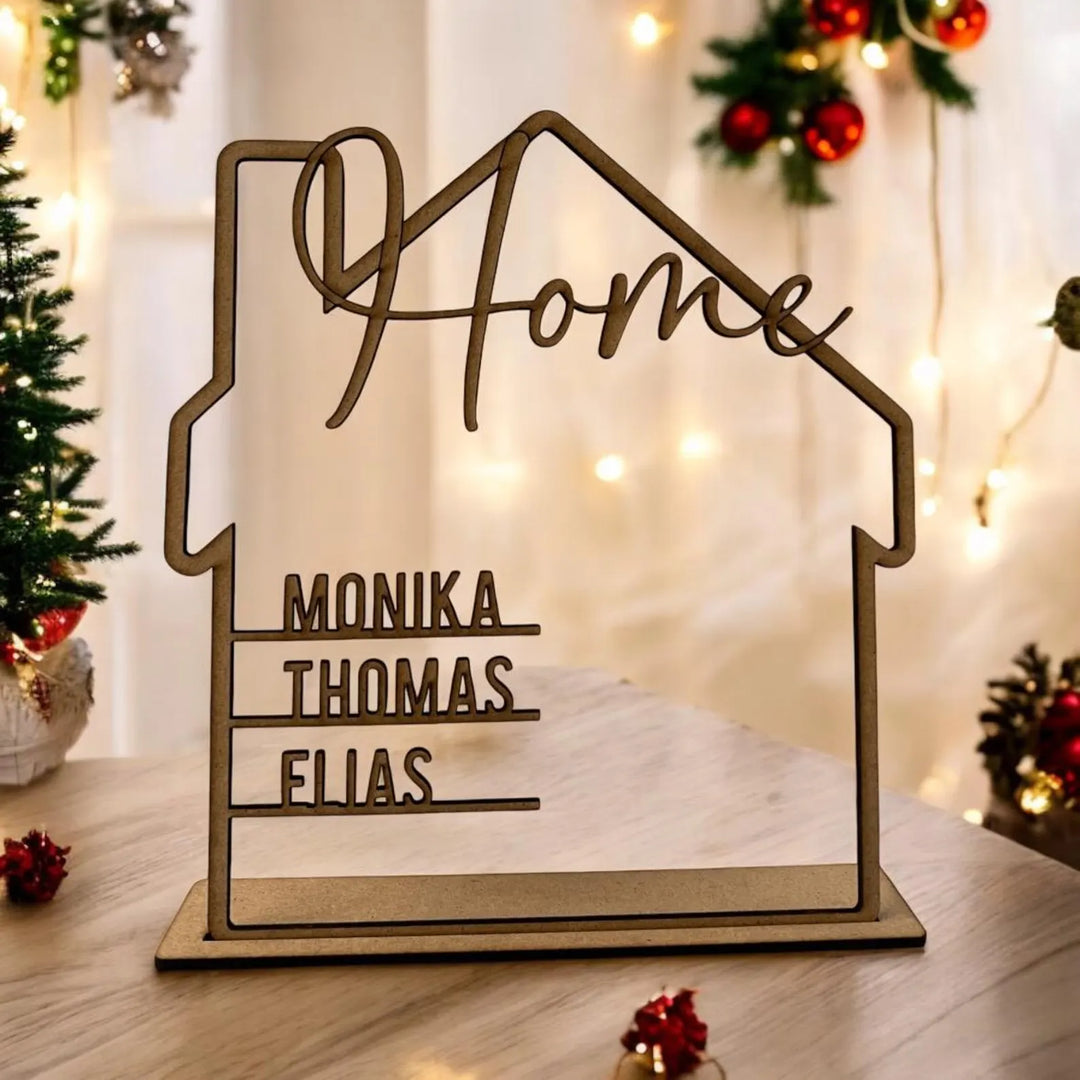 Personalisierbare Holzhaus Deko bestellen – Creative Station