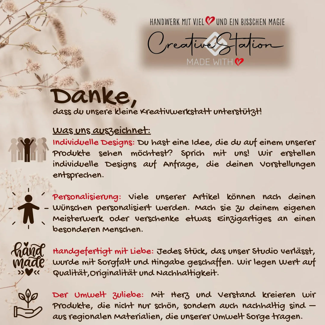 Personalisierter Christbaumschmuck aus Holz