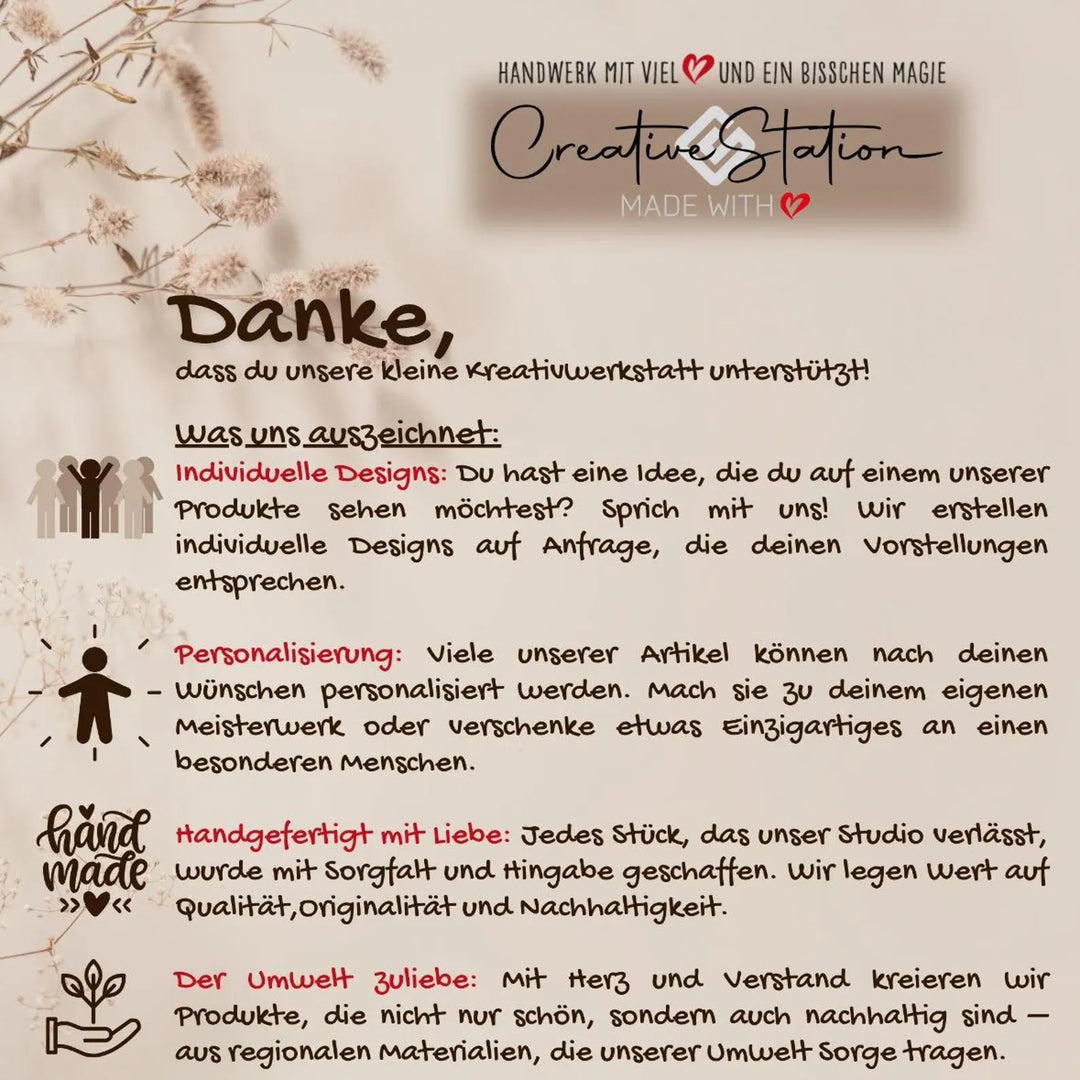 Personalisierbare freistehende Rentier Deko